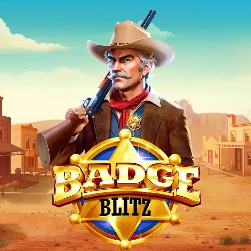 Badge Blitz game by Pragmatic Play – logo hosted on Slotornado Casino