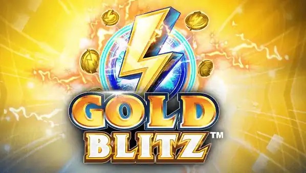 Gold Blitz slot logo by Fortune Factory Studios at Slotornado Casino